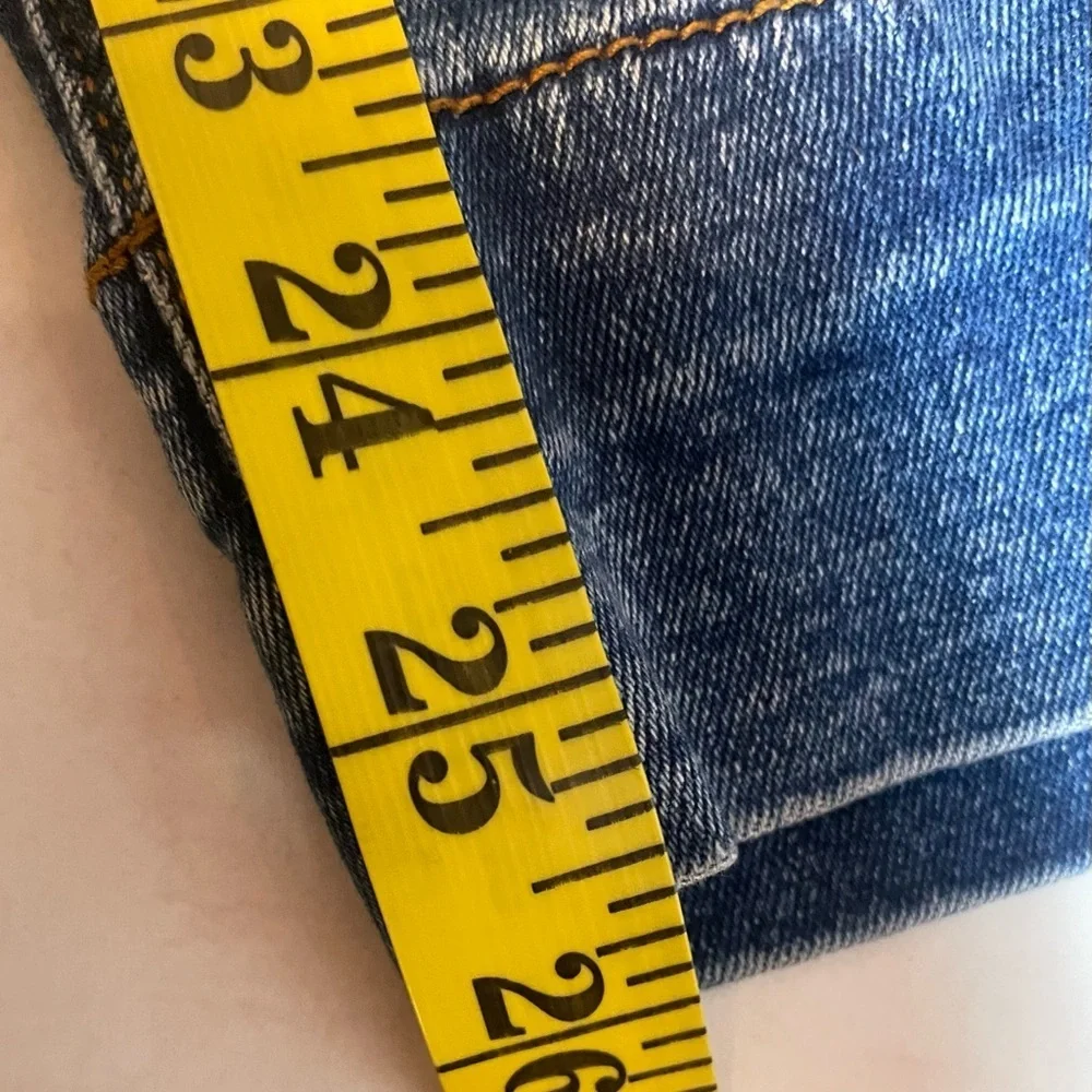 Bagatelle Women’s Plus Size 22W High-Rise Cropped Wide Leg Jeans Medium Wash - Picture 10 of 12